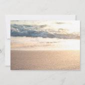 Strand Huwelijk, Schelp Snoer Licht  Save The Date (Achterkant)