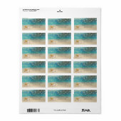 Strand Huwelijk, Schelpen Lichten Label (Full Sheet)