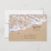 Strand Huwelijk Surf RSVP Bijlagekaart (Voorkant)