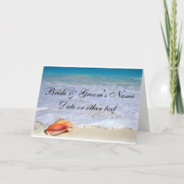 Strand Huwelijk Thema Uitnodigingen