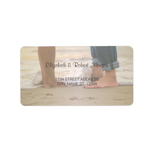 Strand Huwelijk, Voeten Huwelijk Label (Voorkant)