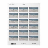 Strand Huwelijk,Zand,Zee Ster,Ringen Huwelijk La Etiket (Full Sheet)