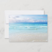 Strand Huwelijks RSVP Uitnodiging (Achterkant)