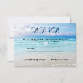 Strand Huwelijks RSVP Uitnodiging
