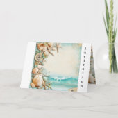 Strand huwelijks zeeschelpen (Voorkant)