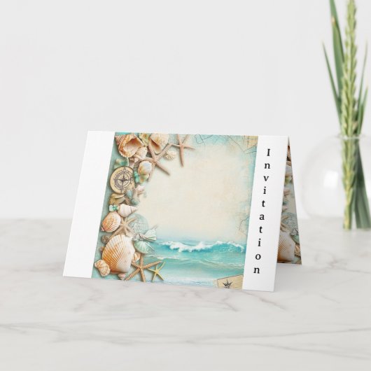 Strand huwelijks zeeschelpen (Voorkant)