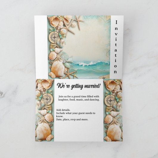 Strand huwelijks zeeschelpen (Binnen)