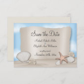 Strand Huwelijksaankondigingen Save The Date (Voorkant / Achterkant)