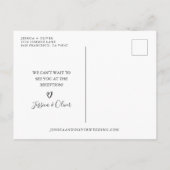 Strand Huwelijksannulering Aankondiging Briefkaart (Achterkant)