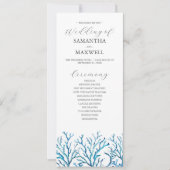 Strand Huwelijksprogramma Kaart (Voorkant)