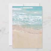 Strand I DO BBQ Verloving Feest Kaart (Achterkant)