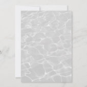 Strand Illustratie Zomer Bruiloft Kaart (Achterkant)