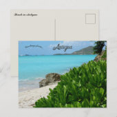 Strand in Antigua Briefkaart (Voorkant / Achterkant)
