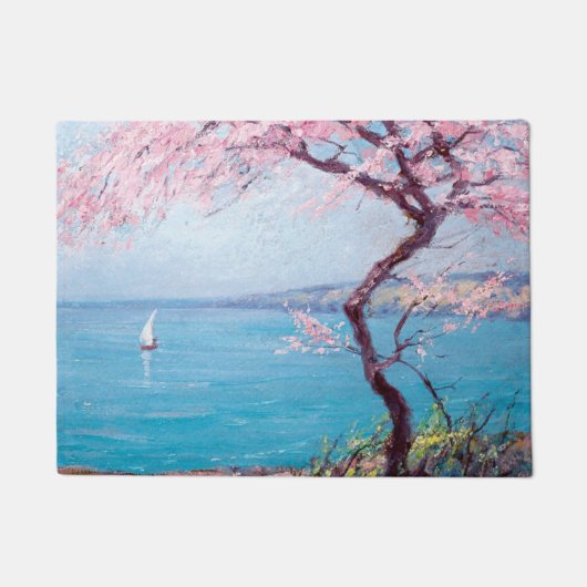 Strand in Biarritz, Frankrijk (door Kimon Loghi) Deurmat (Voorkant)