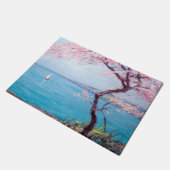 Strand in Biarritz, Frankrijk (door Kimon Loghi) Deurmat (Schuin)