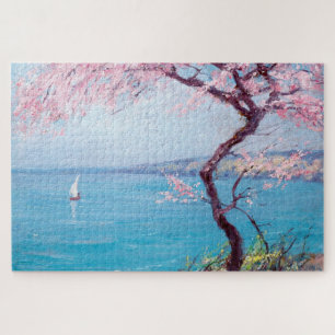 Strand in Biarritz, Frankrijk (door Kimon Loghi) Legpuzzel