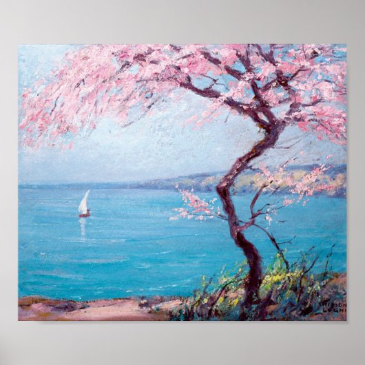 Strand in Biarritz, Frankrijk (door Kimon Loghi) Poster (Voorkant)