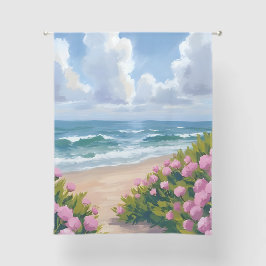 Strand in Bloei | Roze Hortensia Oceaanzijde Kust