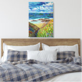 Strand in Bretagne Canvas Afdruk (Insitu (Slaapkamer))