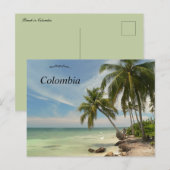 Strand in Colombia Briefkaart (Voorkant / Achterkant)