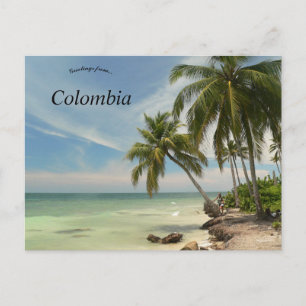 Strand in Colombia Briefkaart