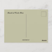 strand in Costa Rica Briefkaart (Achterkant)