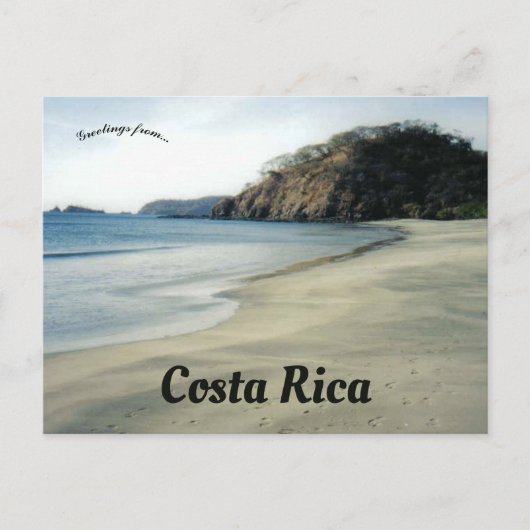 strand in Costa Rica Briefkaart (Voorkant)