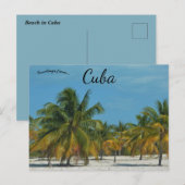 Strand in Cuba Briefkaart (Voorkant / Achterkant)