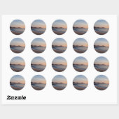strand in de cabosticker ronde sticker (Vel)
