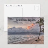 Strand in de Dominicaanse Republiek Briefkaart (Voorkant / Achterkant)