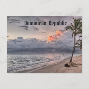 strand in de Dominicaanse Republiek Briefkaart