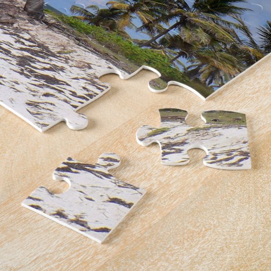 strand in de Dominicaanse Republiek Legpuzzel (Zijkant)