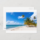 strand in de Dominicaanse Republiek Saona Briefkaart (Voorkant / Achterkant)