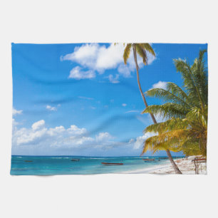strand in de Dominicaanse Republiek Saona Theedoek