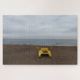 strand in de winter legpuzzel