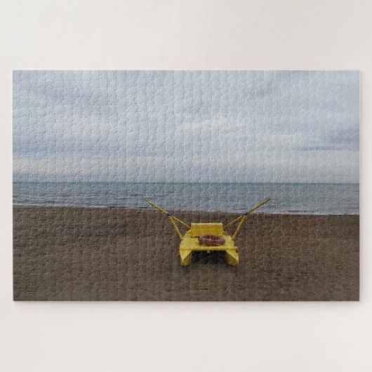 strand in de winter legpuzzel (Horizontaal)