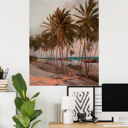 strand in Fortaleza Poster (Thuiskantoor)