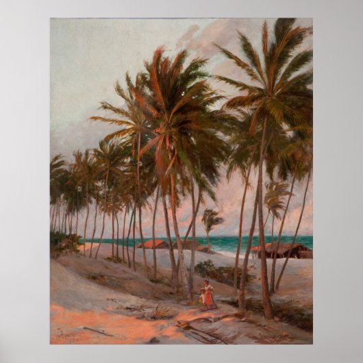 strand in Fortaleza Poster (Voorkant)