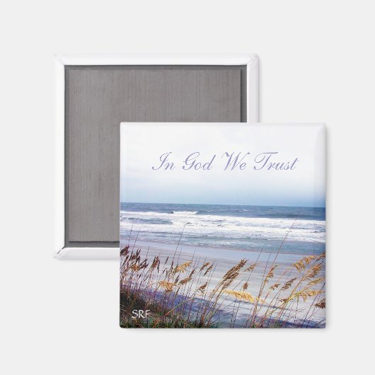 Strand - In God vertrouwen we - Magneet (Voorkant / Achterkant)