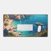 Strand in Griekenland Bureaumat (Keyboard & Muis)