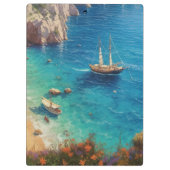 Strand in Griekenland Klembord (Achterkant)