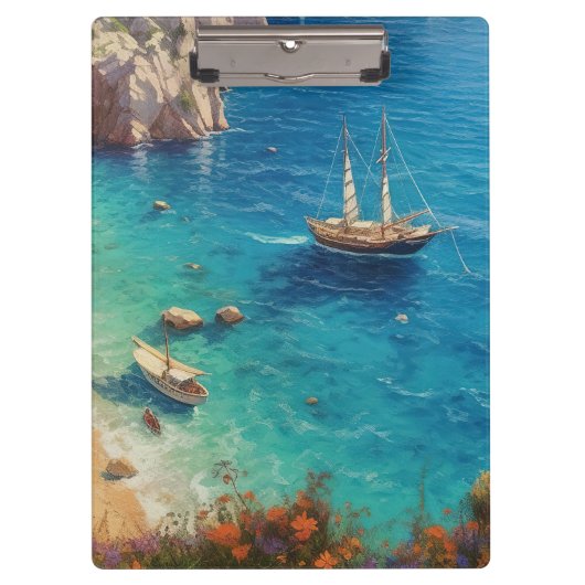 Strand in Griekenland Klembord (Voorkant)