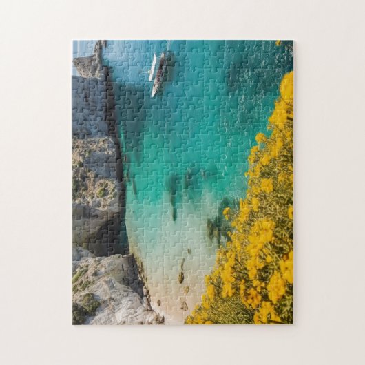 Strand in Griekenland Legpuzzel (Verticaal)