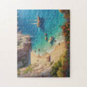 Strand in Griekenland Legpuzzel (Verticaal)