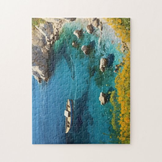 Strand in Griekenland Legpuzzel (Verticaal)