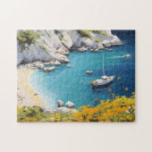 Strand in Griekenland Legpuzzel (Horizontaal)