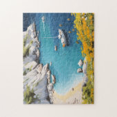 Strand in Griekenland Legpuzzel (Verticaal)