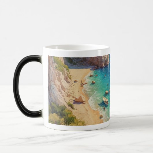 Strand in Griekenland Magische Mok (Links)