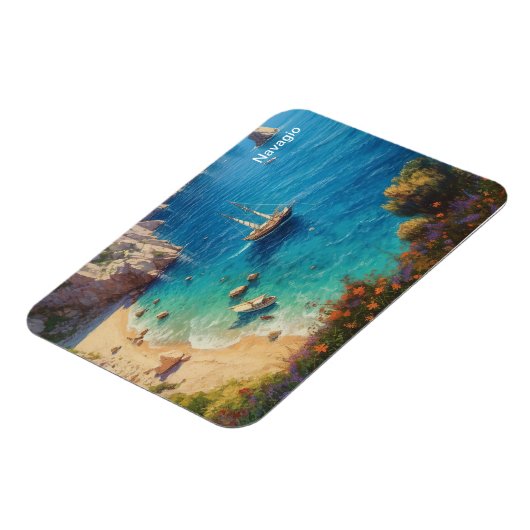 Strand in Griekenland Magneet (Linkerzijde)