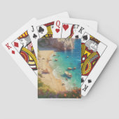 Strand in Griekenland Pokerkaarten (Achterkant)